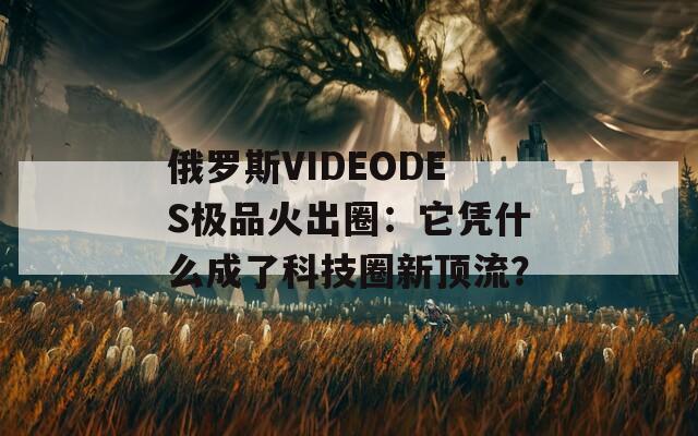 俄罗斯VIDEODES极品火出圈：它凭什么成了科技圈新顶流？