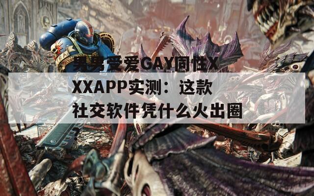 男男受爱GAY同性XXXAPP实测：这款社交软件凭什么火出圈？