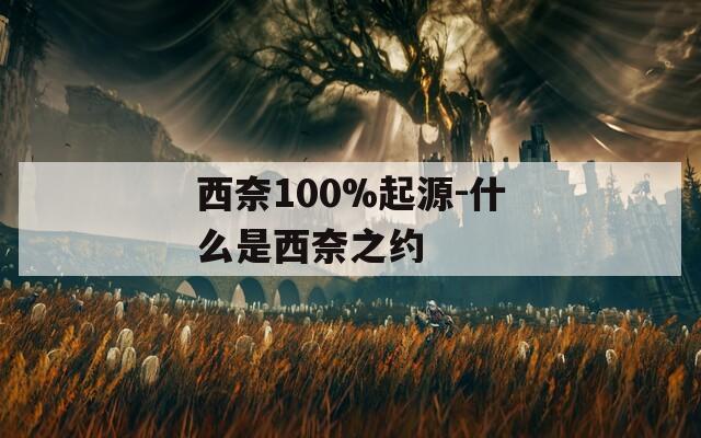 西奈100%起源-什么是西奈之约