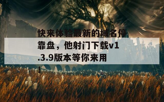 快来体验最新的域名停靠盘，他射门下载v1.3.9版本等你来用！