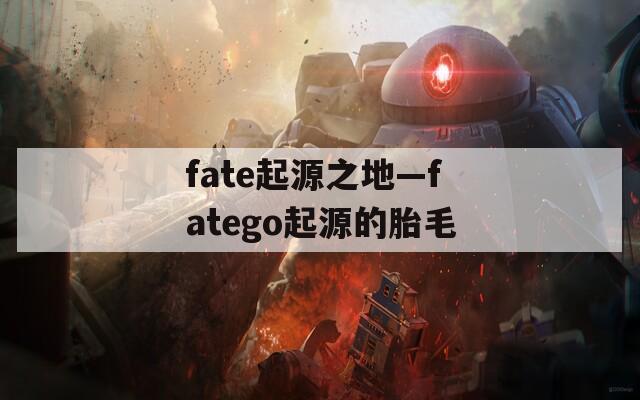 fate起源之地—fatego起源的胎毛