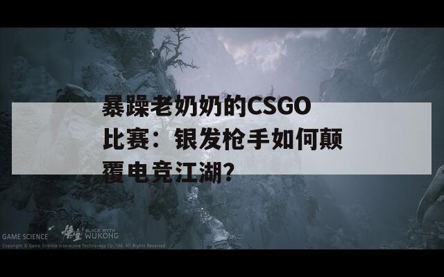 暴躁老奶奶的CSGO比赛：银发枪手如何颠覆电竞江湖？