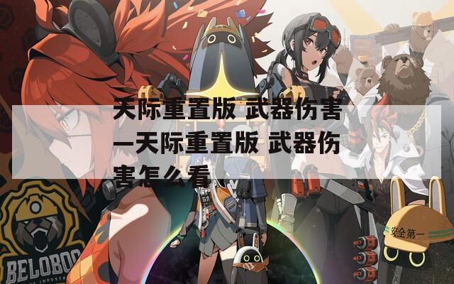 天际重置版 武器伤害—天际重置版 武器伤害怎么看