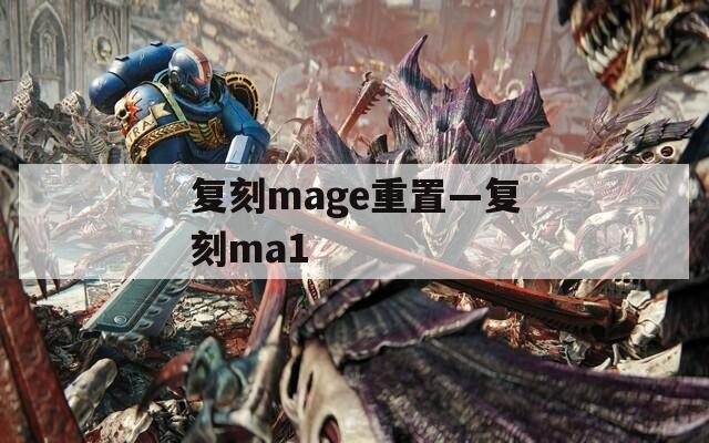 复刻mage重置—复刻ma1