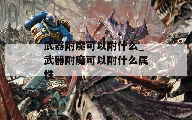 武器附魔可以附什么_武器附魔可以附什么属性