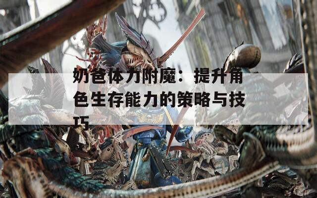 奶爸体力附魔：提升角色生存能力的策略与技巧